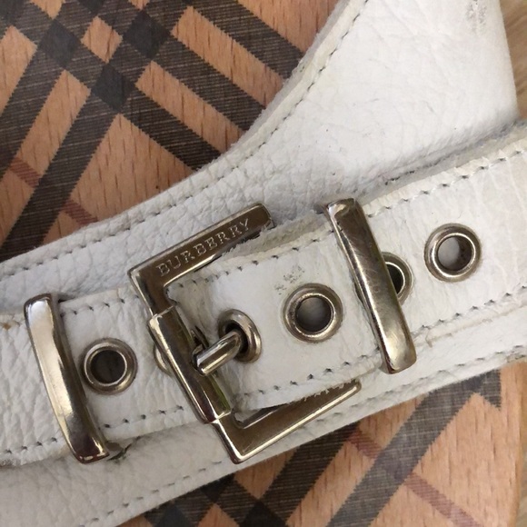 White Burberry clog sandals size 7 - Picture 4 of 4